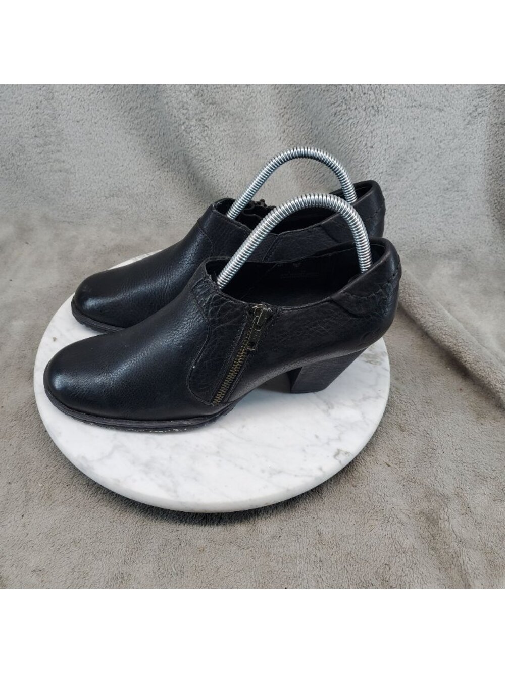 Born Shoes Womens Size 8 M/W Black Leather Dark Academia Ankle Booties *Read*